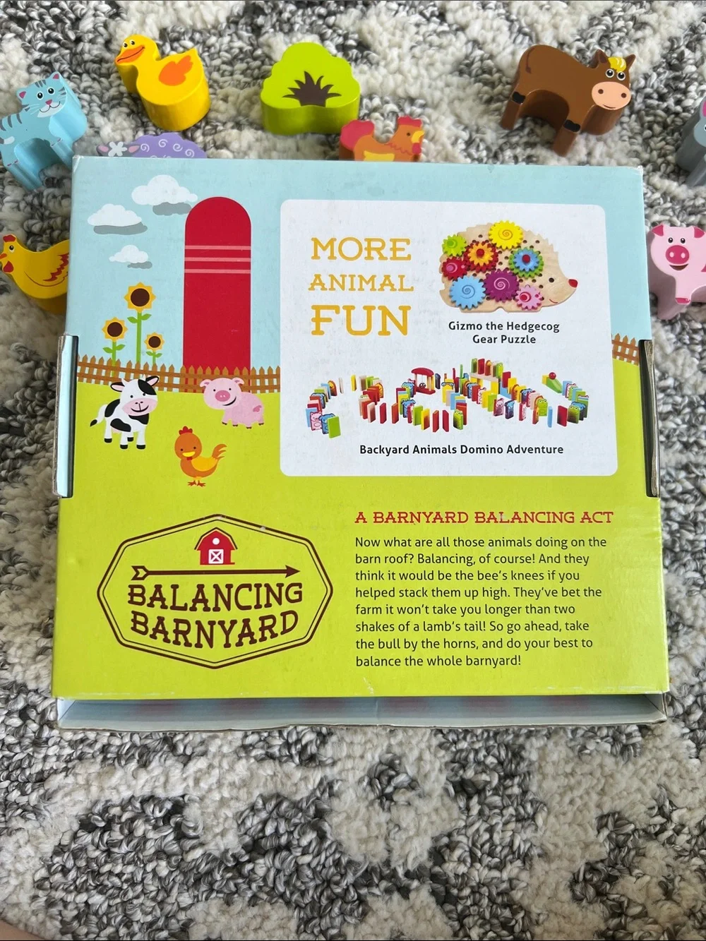 Balancing Barnyard Kids Game & memory game